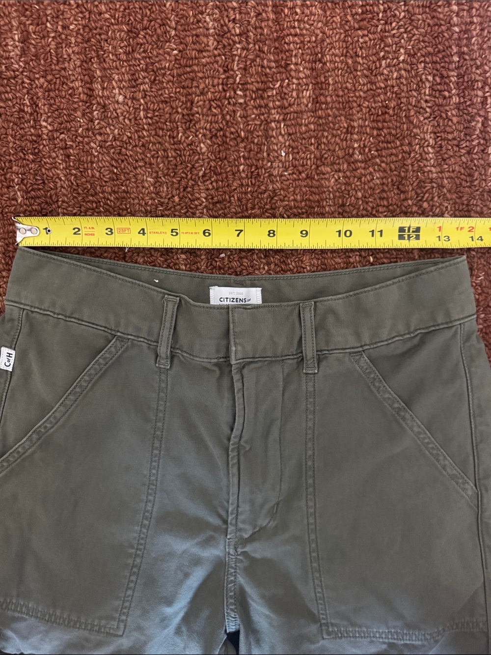 Citizens of Humanity Marcelle Low Slung Cargo Barrel Pants in Surplus - Picture 10 of 10